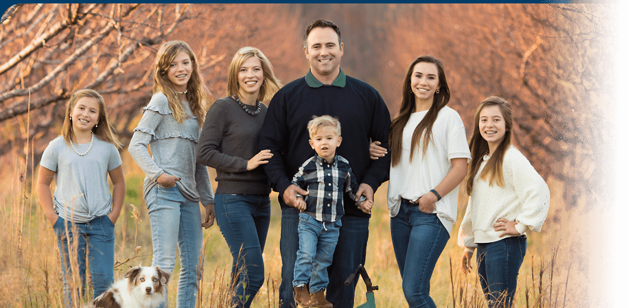 Dothan AL Dentist Nathan Pfister with his Family